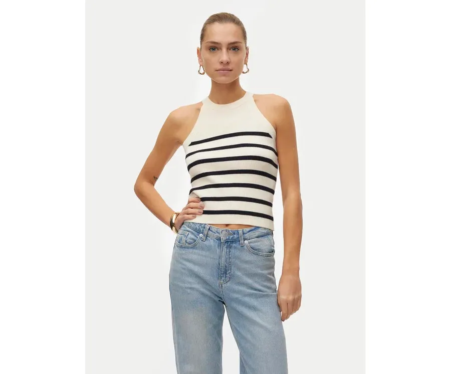 obrazek 1 Vero Moda Top Saba 10306826 Beżowy Slim Fit