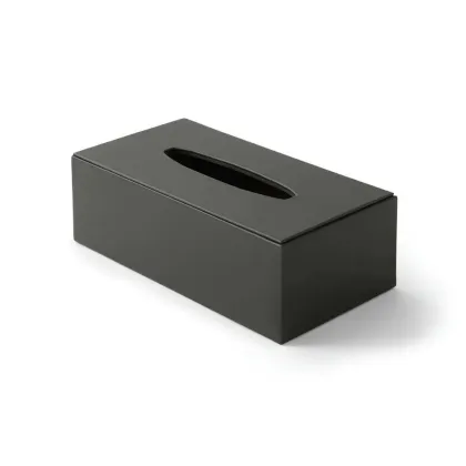 Picture Beautiful tissue holder made of bonded leather