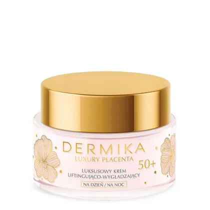 Zdjęcie Dermika Luxury Placenta Krem liftingująco-wygładzający 50+ na dzień i na noc 50 ml