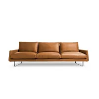 Picture Italian leather sofa from the Joshua collection cm. 270 x 96 x h 83