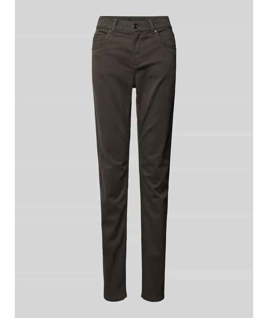 obrazek 1 Jeansy o kroju slim fit z 5 kieszeniami model ‘CICI’