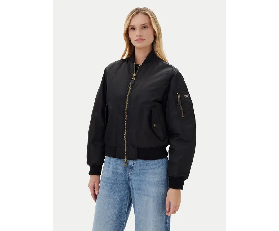 obrazek 1 Guess Jeans Kurtka bomber W5RL81 WHAA2 Czarny Regular Fit