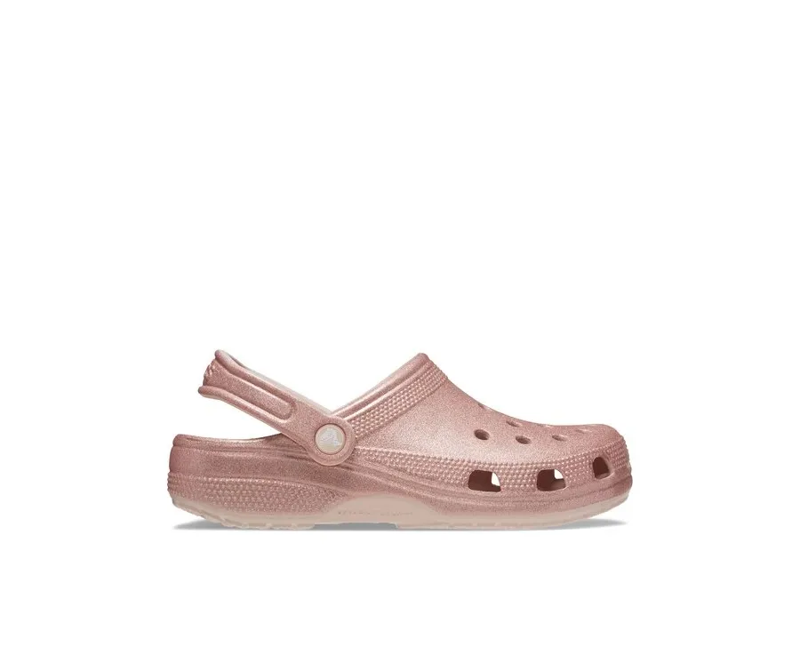 obrazek 1 Crocs Klapki Classic Glitter Clog Quartz 205942 Różowy