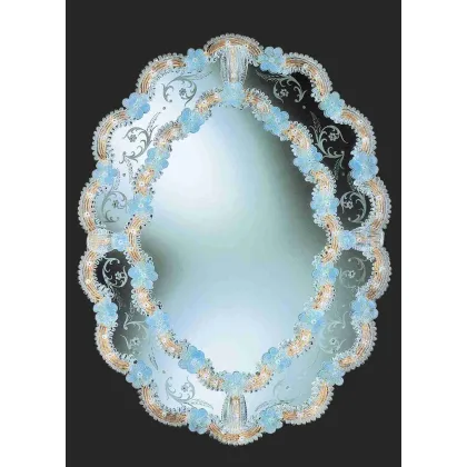 Zdjęcie Prestiżowe lustro weneckie ze szkła Murano