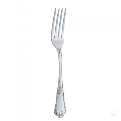 Zdjęcie Bogato zdobiony posrebrzany widelec stołowy - Zaramella Argenti