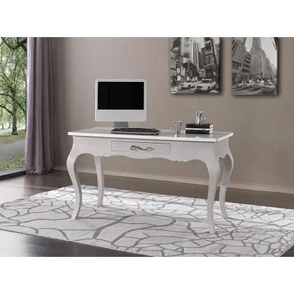 Zdjęcie Stylowe biurko z wyprofilowaną szufladą - Zanini