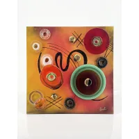 Zdjęcie Wspaniały obraz „Tribute to Kandinsky” w stylu nowoczesnym