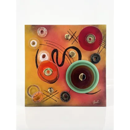 Zdjęcie Wspaniały obraz „Tribute to Kandinsky” w stylu nowoczesnym