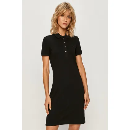 Zdjęcie Lacoste Sukienka EF5473 kolor czarny mini prosta EF5473-001