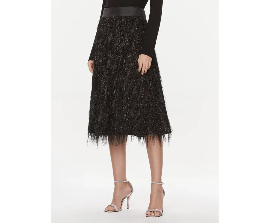 obrazek 1 Custommade Spódnica midi Roksana 999795901 Czarny Relaxed Fit