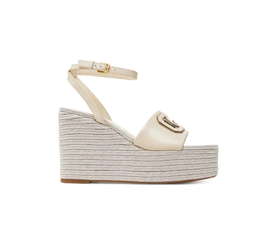 obrazek 1 Guess Espadryle FLJTAN LEA04 Écru