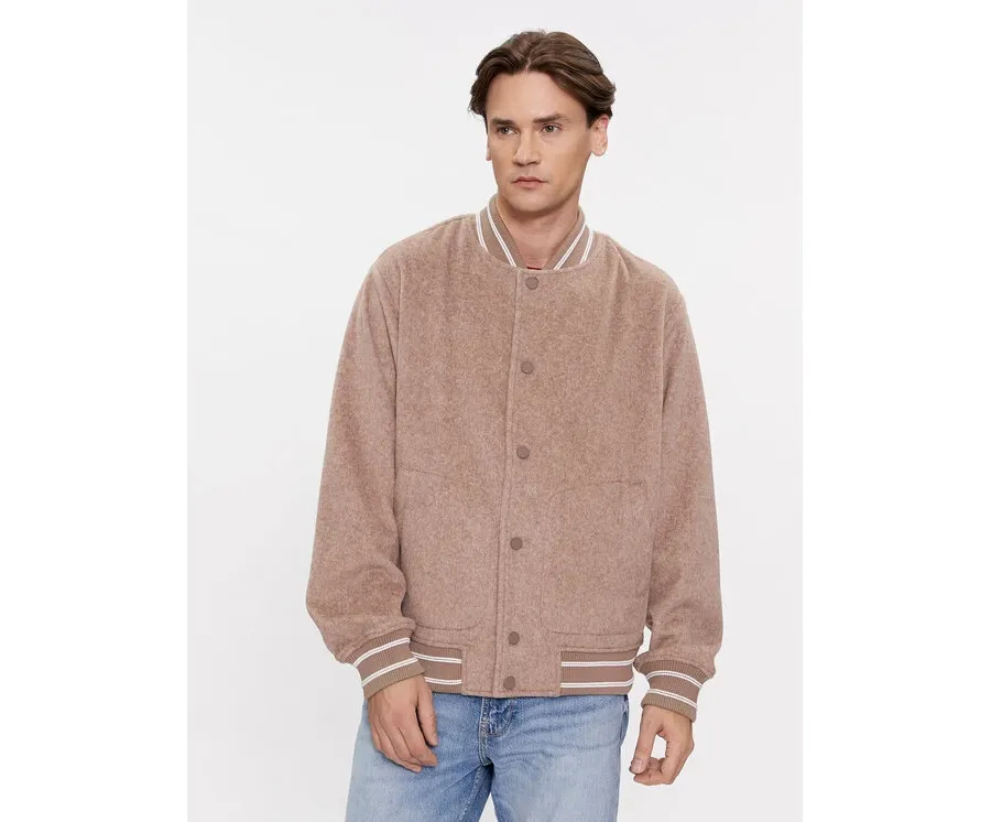 obrazek 1 Guess Kurtka bomber Logo M4RL39 WFWS2 Beżowy Regular Fit