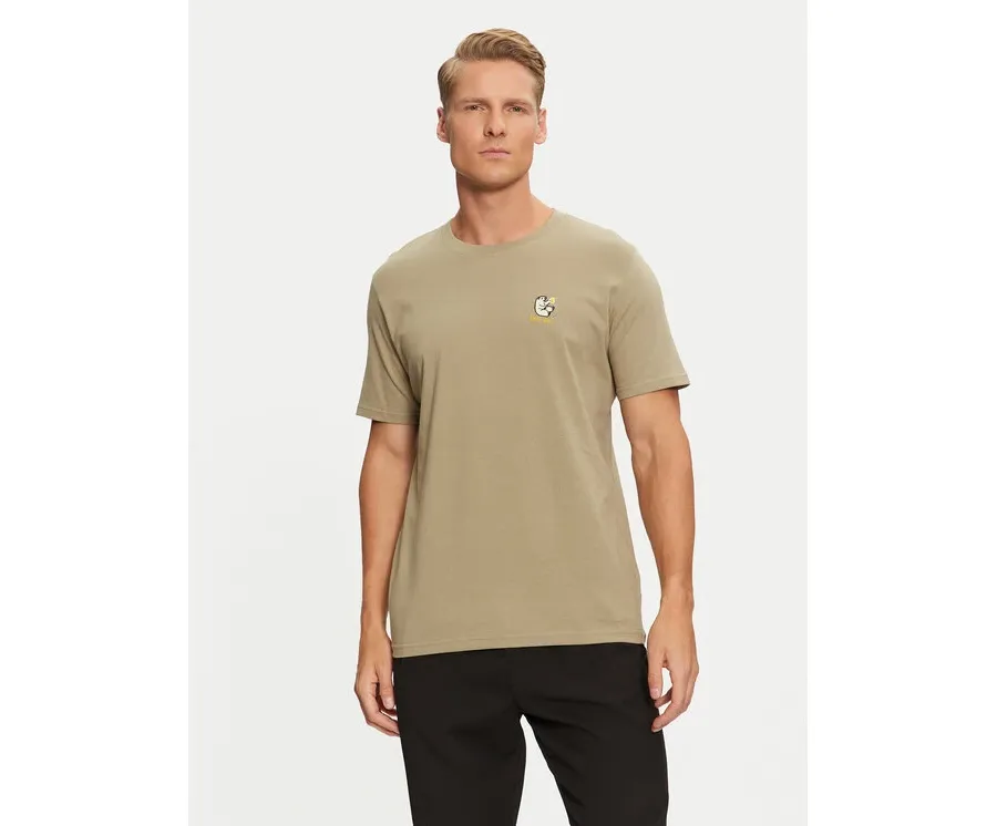 obrazek 1 Lindbergh T-Shirt 30-400235 Zielony Relaxed Fit