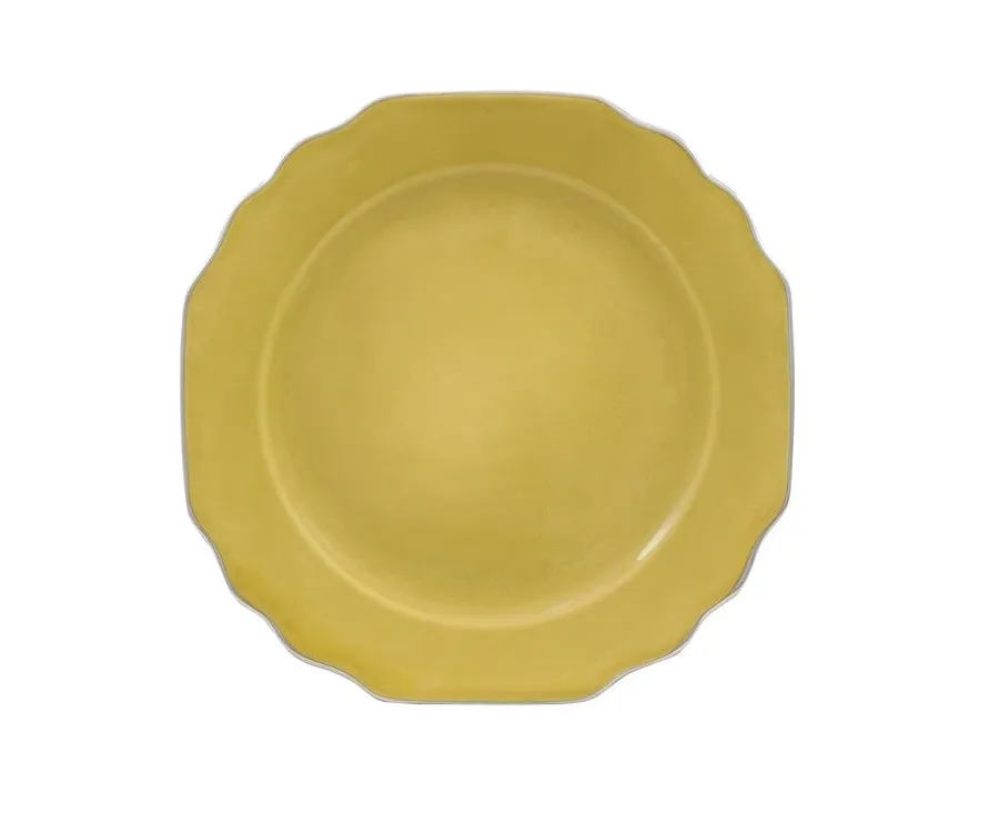 obrazek 1 Ładny talerz porcelanowy Viena Leaf do jadalni