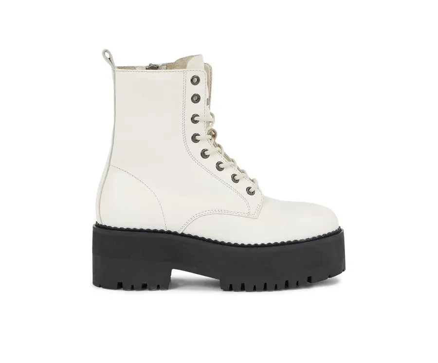 obrazek 1 Tommy Jeans Botki Tjw Boot Zip Up EN0EN02305 Biały