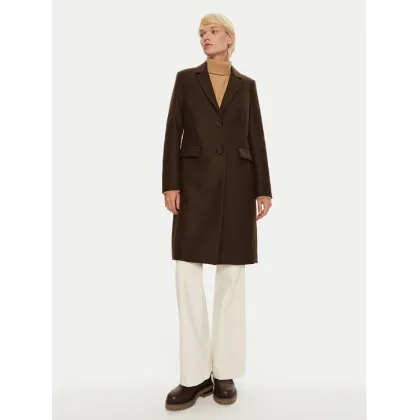 Zdjęcie Tommy Hilfiger Płaszcz wełniany WW0WW42738 Brązowy Regular Fit