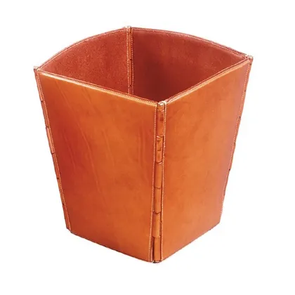 Zdjęcie Skórzany kosz na makulaturę - do każdego wnętrza