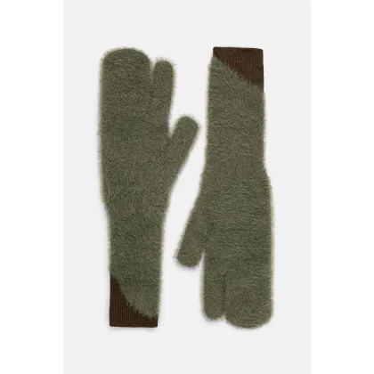 Zdjęcie MM6 Maison Margiela rękawiczki z domieszką wełny kolor zielony S62TS0062.M13073