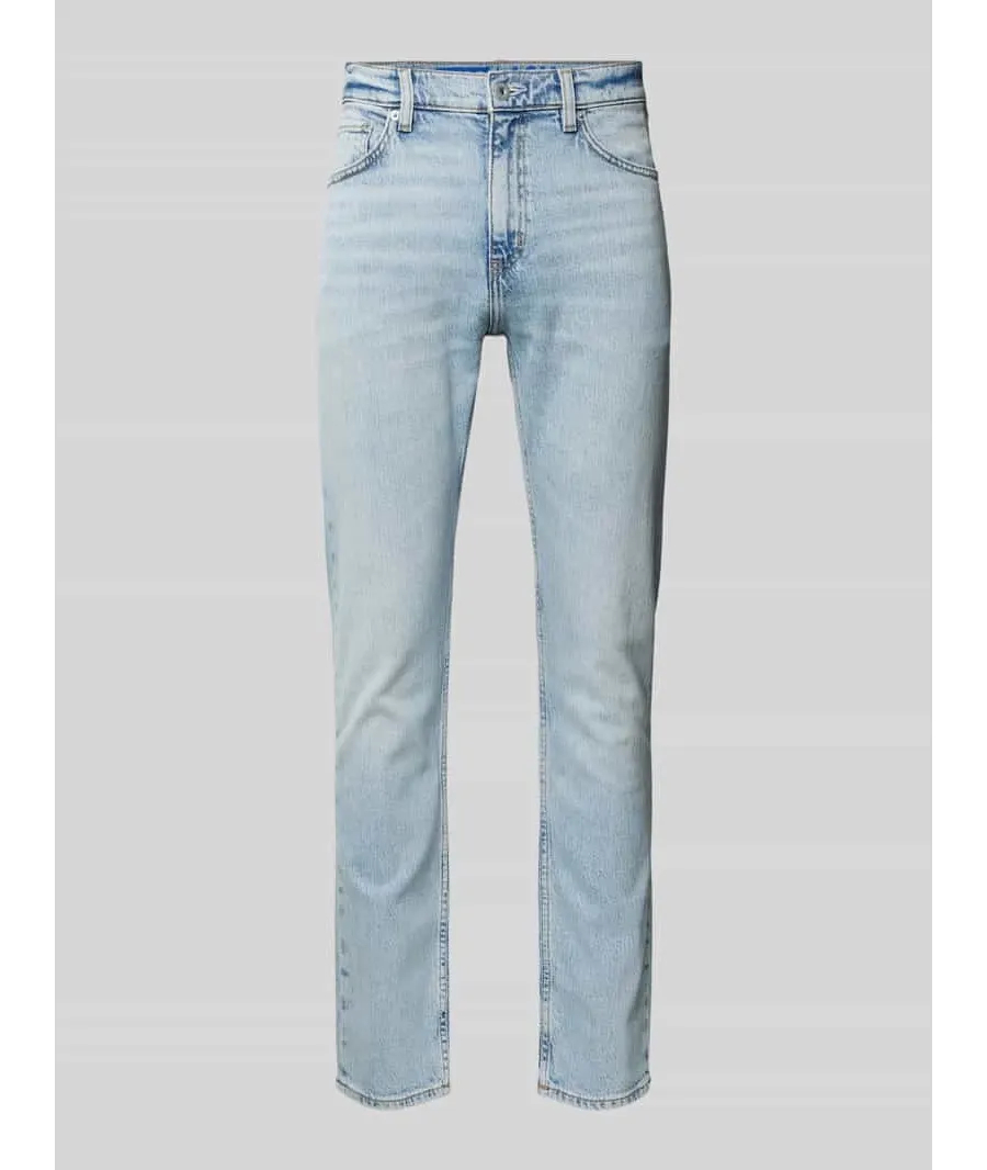 obrazek 1 Jeansy o kroju regular fit z 5 kieszeniami model ‘Ash’