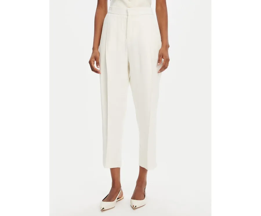 obrazek 1 Elisabetta Franchi Spodnie materiałowe PA-094-52E2-V450 Écru Regular Fit