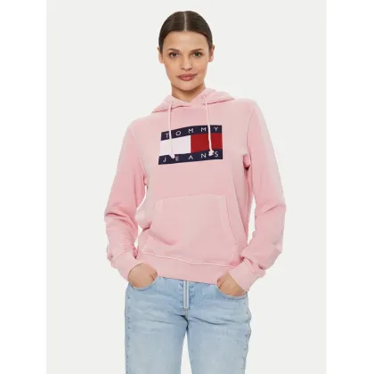 Zdjęcie Tommy Jeans Bluza Flag DW0DW18654 Różowy Regular Fit