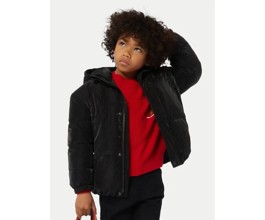 obrazek 1 Karl Lagerfeld Kids Kurtka zimowa Z30274 D Czarny Regular Fit