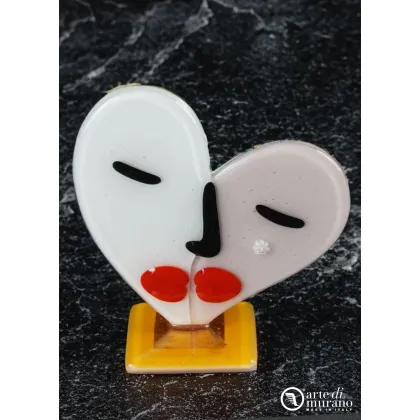 Zdjęcie Abstrakcyjne serce ze szkła Murano