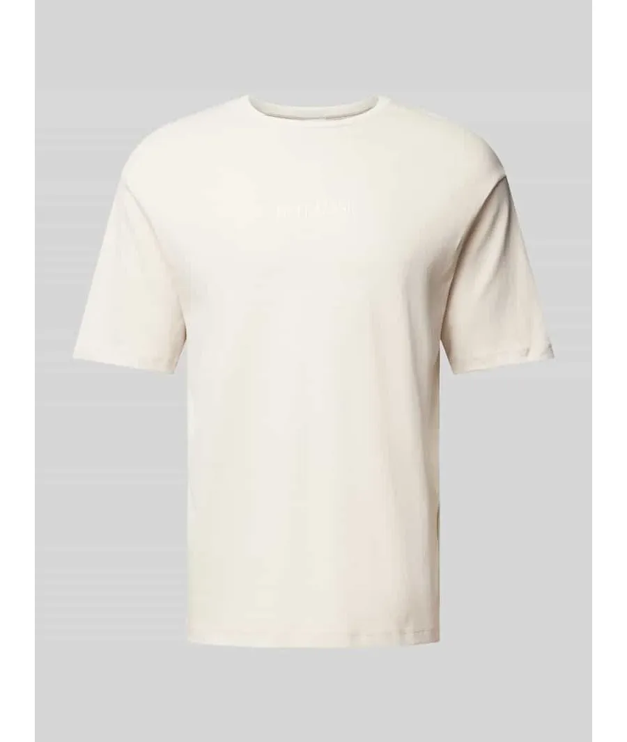 obrazek 1 T-shirt o luźnym kroju z okrągłym dekoltem model ‘BOTANIC FLOWER’