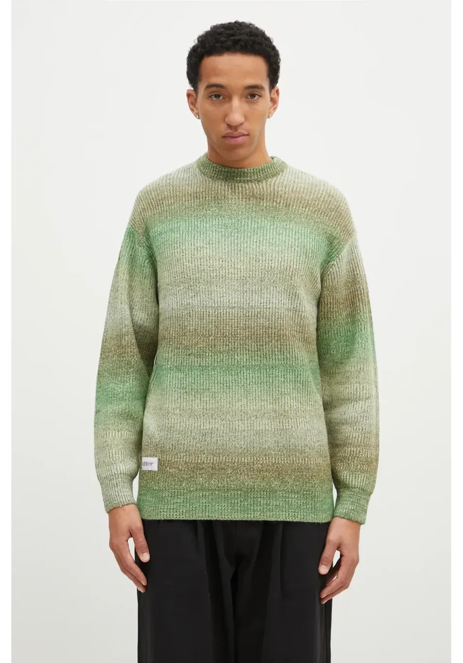 obrazek 1 Butter Goods sweter Beams Knit Sweater męski kolor zielony  BG243301