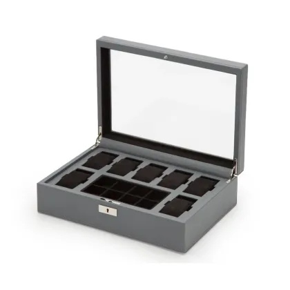 Zdjęcie Ręcznie wykonane etui na 7 zegarków i schowkiem na spinki