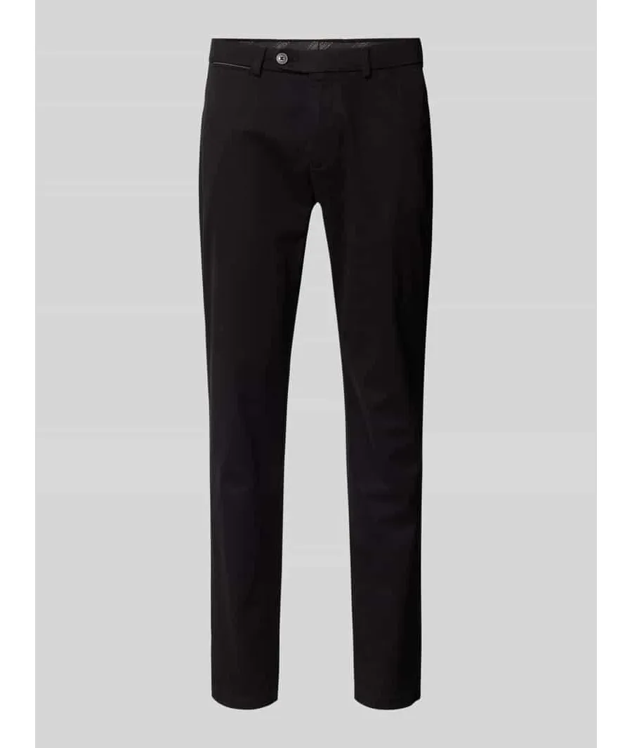 obrazek 1 Bugatti Spodnie materiałowe 4220 16224 Czarny Slim Fit