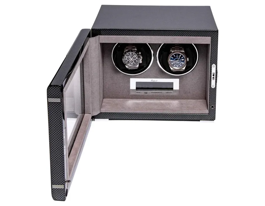 obrazek 5 Nawijarka do zegarków Formula Double Watch z wykończeniem włókna węglowego o wysokim połysku