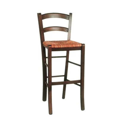 Zdjęcie Wysoki włoski stołek Montalcino z oparciem