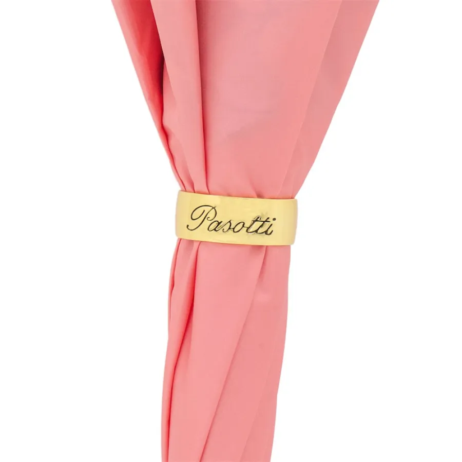 obrazek 5 Elegancki parasol damski w kolorze różowym zdobiony motywem kwiatów - Pasotti