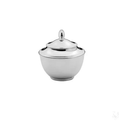 Zdjęcie Srebrna cukiernica „Ponchielli” o oryginalnym designie - Zaramella Argenti