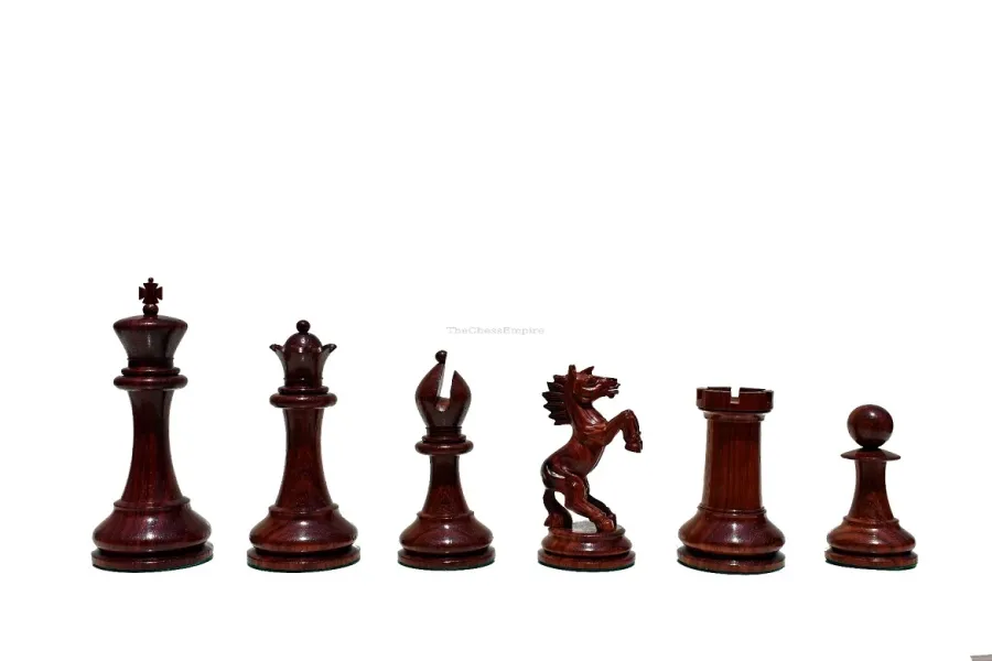 obrazek 4 Ekskluzywne pionki z bukszpanu i afrykańskiego padauka do szachów - The Chess Empire