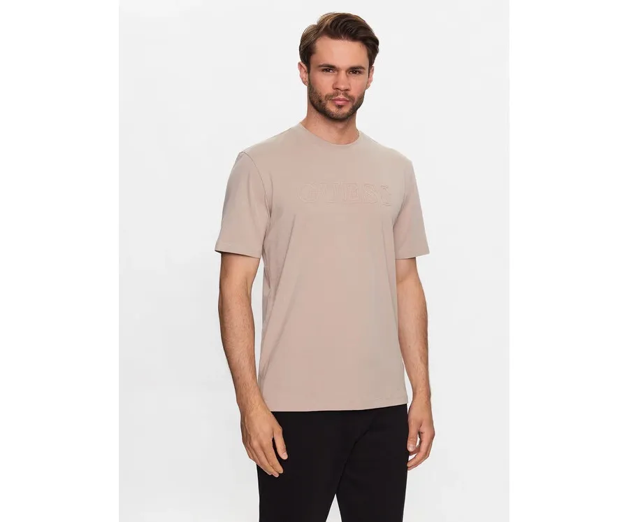 obrazek 1 Guess T-Shirt Alphy Z2YI11 J1314 Beżowy Regular Fit