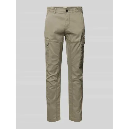 Zdjęcie Spodnie cargo o kroju slim fit z wpuszczanymi kieszeniami