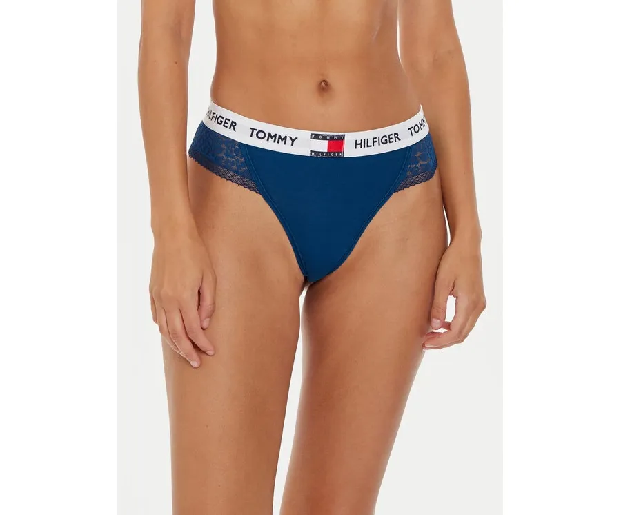 obrazek 1 Tommy Hilfiger Stringi UW0UW05619 Niebieski