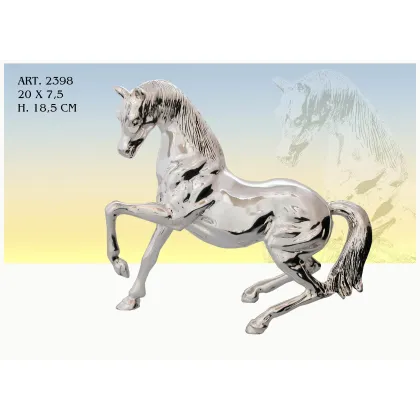 Zdjęcie Włoska posrebrzana figura konia