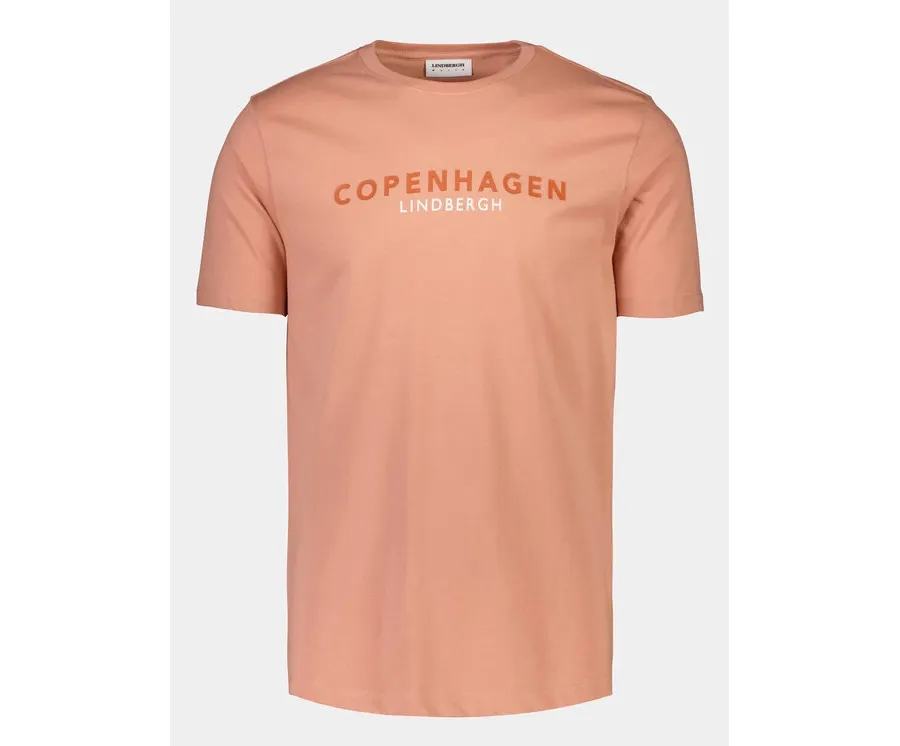 obrazek 1 Lindbergh T-Shirt 30-400200 Różowy Relaxed Fit