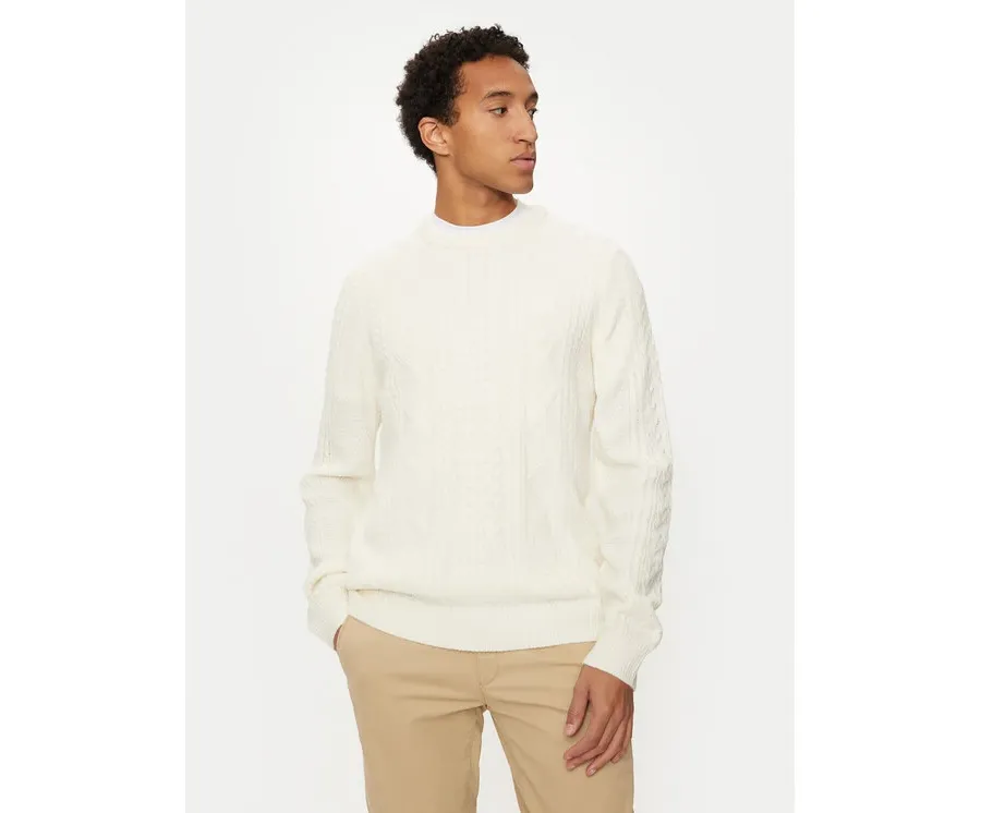 obrazek 1 U.S. Polo Assn. Sweter MUP2808 Écru Regular Fit