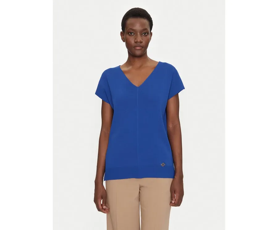 obrazek 1 Luisa Spagnoli Sweter Caracalla 58686 Niebieski Regular Fit