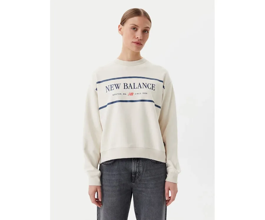 obrazek 1 New Balance Bluza Athletics Nautical Lobster WT51923 Beżowy Oversize