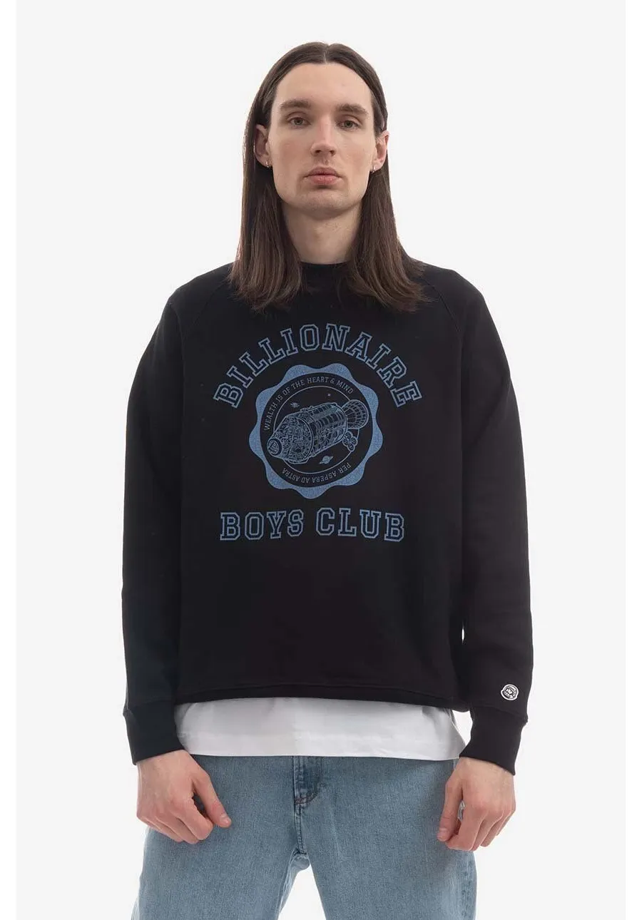 obrazek 1 Billionaire Boys Club bluza bawełniana męska kolor czarny z nadrukiem B22423-BLACK