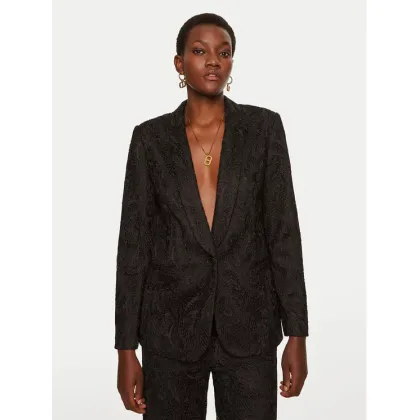 Zdjęcie TWINSET Marynarka 242TP2460 Czarny Straight Fit