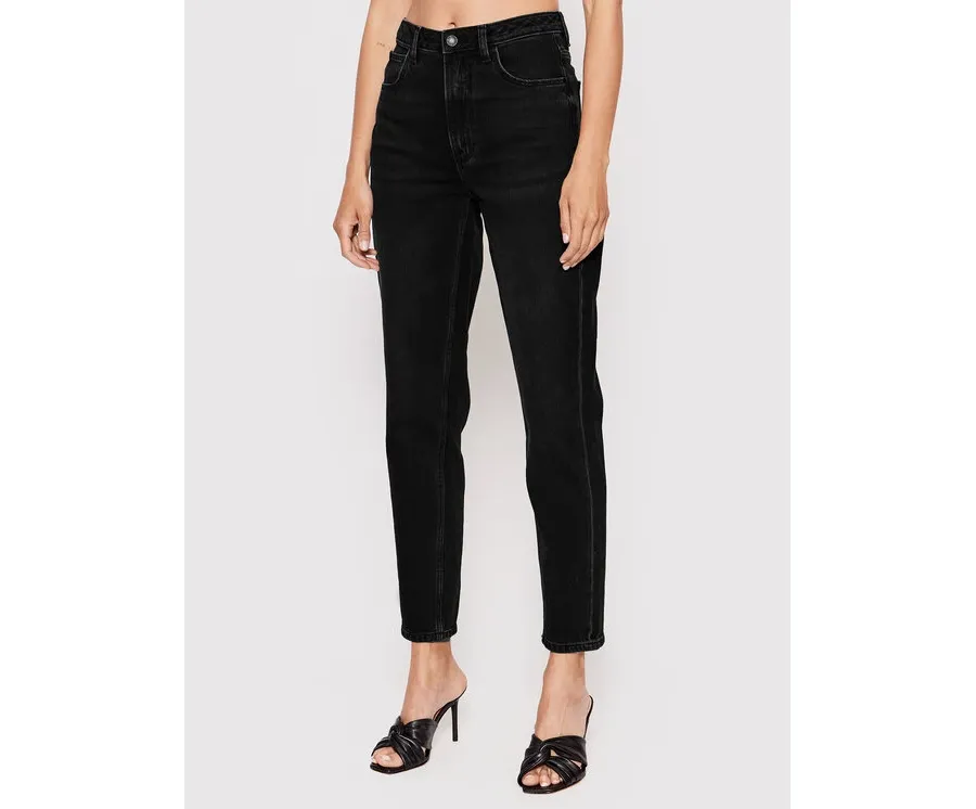 obrazek 1 Guess Jeansy W2YA21 D4QD1 Czarny Mom Fit