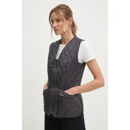 Zdjęcie Barbour bezrękawnik Betty Interactive Liner damski kolor granatowy przejściowy LLI0001