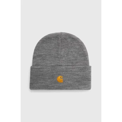 Zdjęcie Carhartt WIP czapka Chase Beanie kolor szary z grubej dzianiny I026222.00MXX
