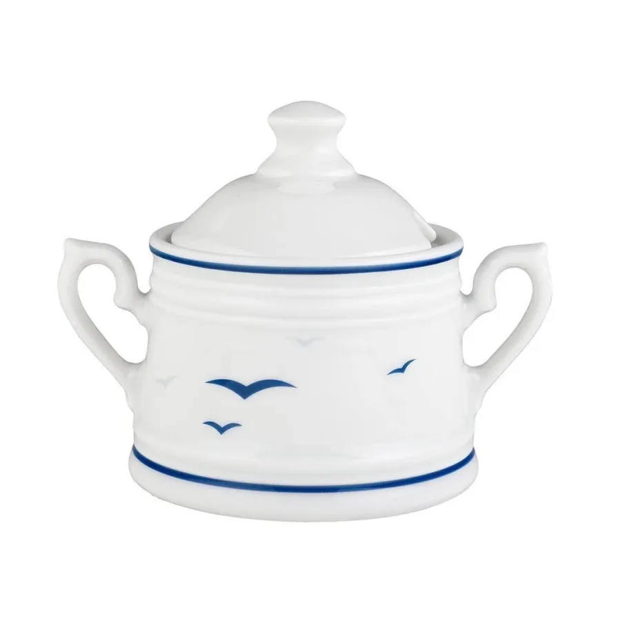 obrazek 1 Stylowa porcelanowa cukiernica zdobiona motywem ptaków – Tettau